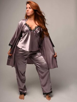 houh pyjamas ensemble de pyjamas en satin pour femme