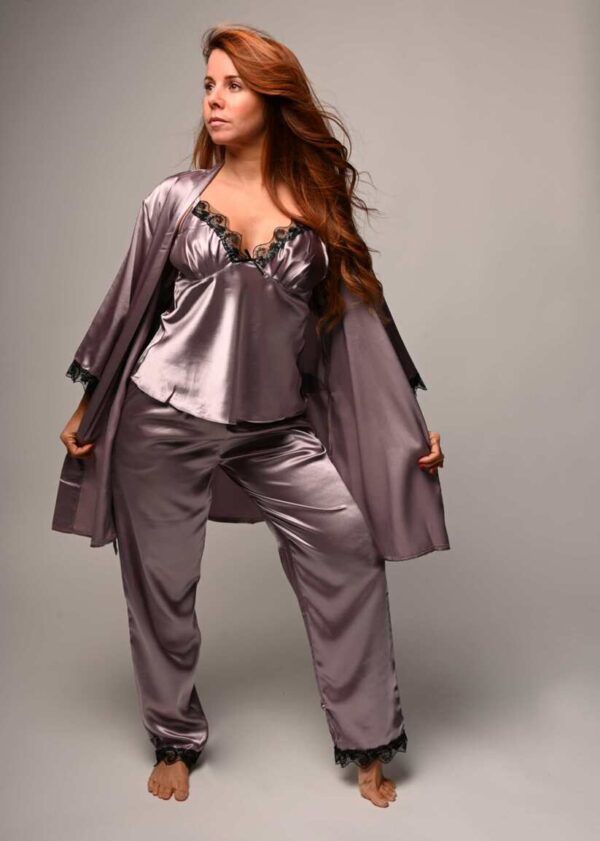 houh pyjamas ensemble de pyjamas en satin pour femme