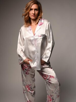 houh pyjamas ensemble de pyjamas en satin pour femme