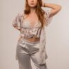 houh pyjamas ensemble de pyjamas en satin pour femme