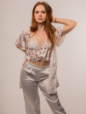 houh pyjamas ensemble de pyjamas en satin pour femme