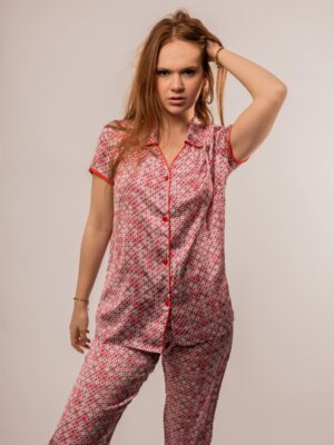 houh pyjamas ensemble de pyjama en satin pour femme