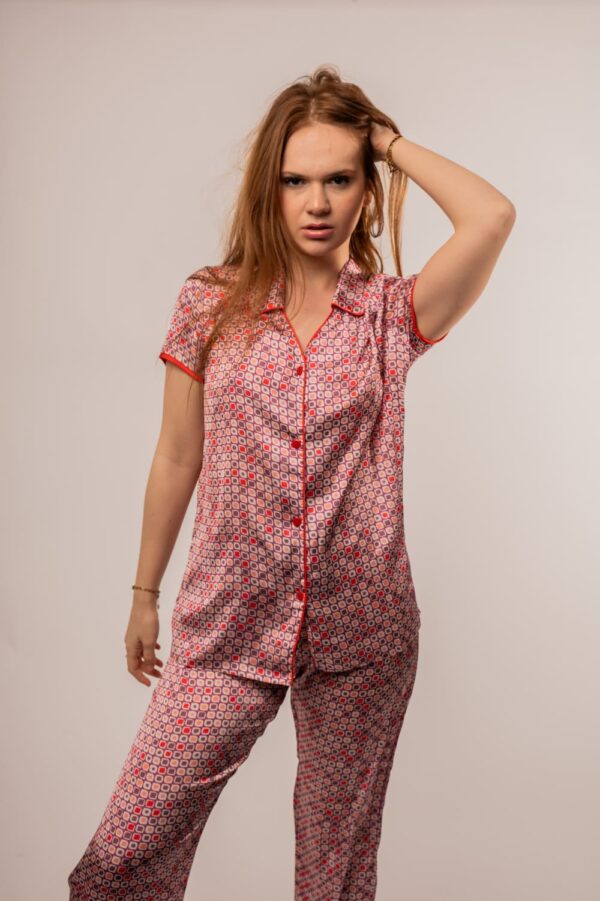 houh pyjamas ensemble de pyjama en satin pour femme