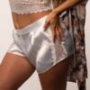 short d'ensemble de pyjamas satin pour femme houhpyjamas