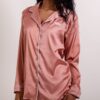 houh pyjamas chemise pyjama femme satin rose