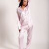 houh pyjamas ensemble de pyjamas en satin pour femme