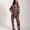 houh pyjamas ensemble de pyjamas en satin pour femme